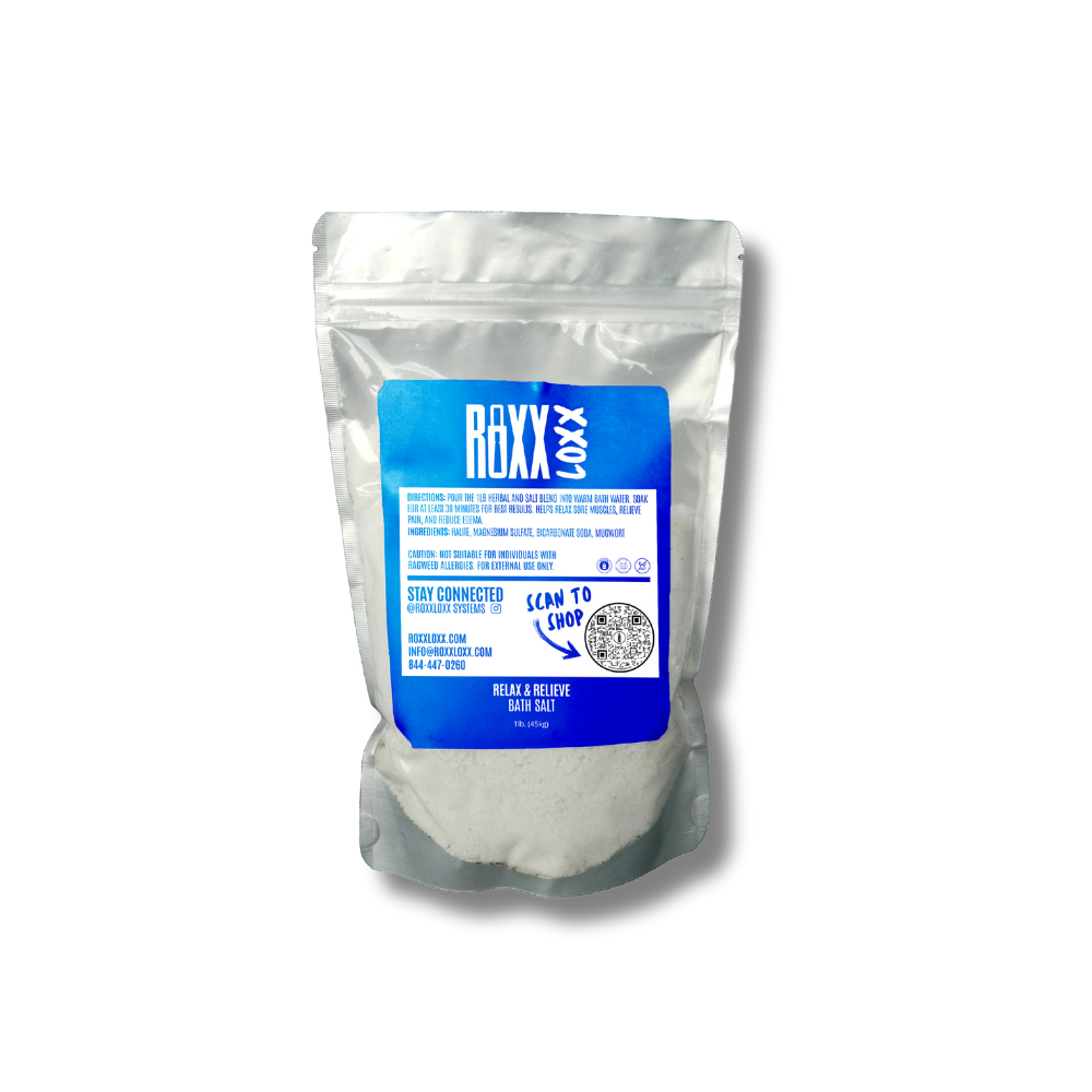 RELAX & RELIEVE HERBAL BATH SALTS - For Muscle Tension and Pain Relief